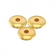 DQ Metall disc Perle 4x1.5mm Gold